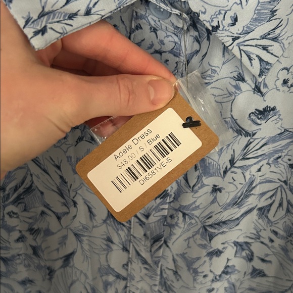 Vestique Light Blue Floral Long Sleeve Dress - Picture 2 of 2